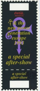 Prince 1993 L'Europe Tour Inutilisé Ticket Spécial After Show - Imagen 1 de 1