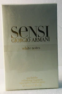 Sensi White Notes Giorgio Armani for Women Eau Fraiche 75ml New Sealed Box - Picture 1 of 6