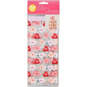 Bolsas de golosinas estándar Wilton para corazones de conversación del día de San Valentín 20 quilates - Imagen 1 de 3