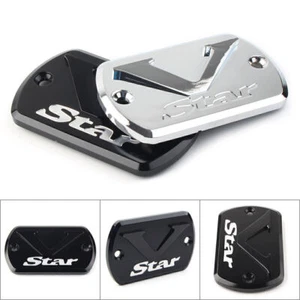 1x Front Brake Fluid Cap Reservoir Cover For Yamaha V Star XVS 650/1100/1300 - Picture 1 of 13
