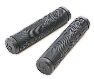 Pair GT Bike Handlebar Grips MTB Mountain Bike Hybrid Bike 130mm Black - Picture 1 of 4