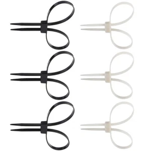 6pcs Home Mounting Cable Ties Locking Wire Ties Wire Binding Straps - Afbeelding 1 van 11