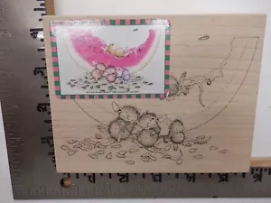 STAMPA ROSA 223 MELLOW MELON HOUSE MOUSE RUBBER STAMP EUC L5223 - Picture 1 of 2