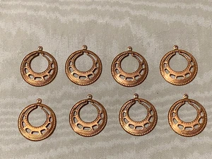 NEUES ANGEBOT* POSTEN VON 8 VINTAGE KUPFER FILIGRAN OHRRING/ANHÄNGER STÜCKE-IMMAUKLAT-NEU - Bild 1 von 8