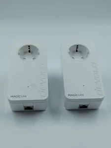 2x devolo Magic 1 LAN 1-1 Powerline Netzwerk Adapter 1 LAN-Port 1200 Mbps Set - Bild 1 von 2