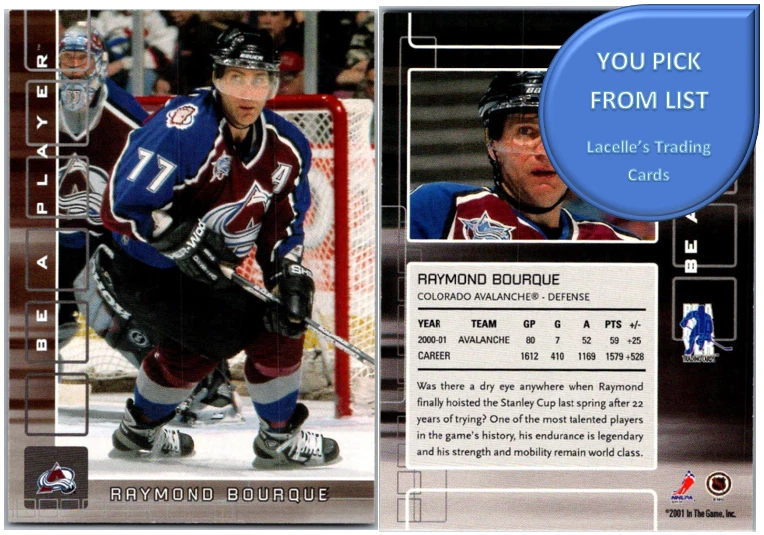 2001-02 In The Game Be a Player Memorabilia ITG BAP Cards  - U-Pick From List - Image 1 of 1