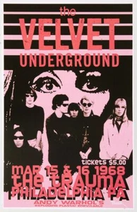 Velvet Underground Concert Reproduction 8.50" x 11" Poster Free Top Loader - Picture 1 of 3