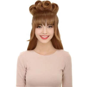 HPO Adult Women's English Drag Queen Blonde Wig, Perfect for Cosplay, HW-7450 - Picture 1 of 10