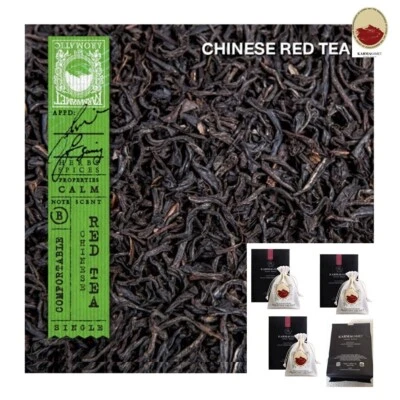 3KARMAKAMET Sacchetto Profumo Aromatico Tradizionale Asiatico Armadi Tè Rosso Cinese - Immagine 1 di 4