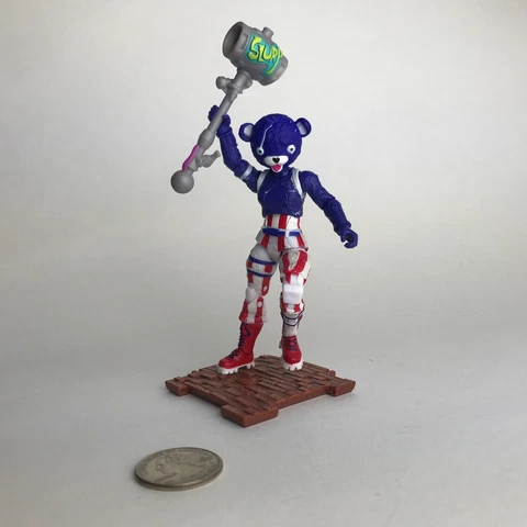 Fortnite 4 INCH Loose Figure Fireworks Team Leader cuddles bear stars stripes p2 Cover