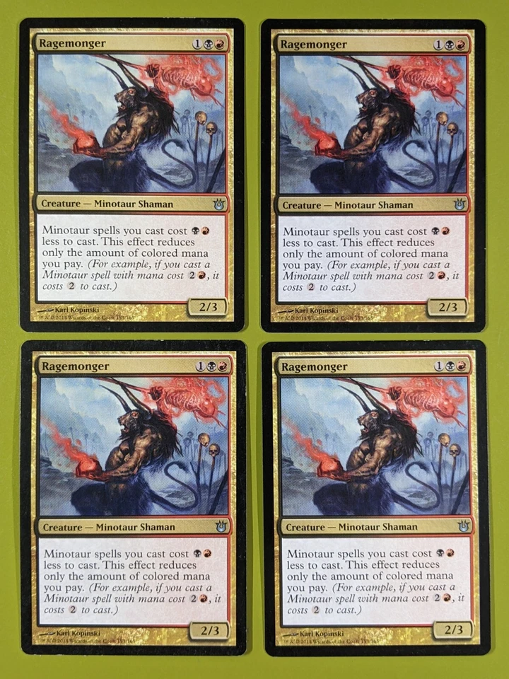Ragemonger x4 Born of the Gods 4x Playset Magic the Gathering MTG - Image 1 of 1