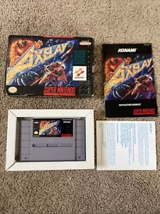 Axelay (Super Nintendo Entertainment System, 1992) scatola CIB inserto manuale - Foto 1 di 19