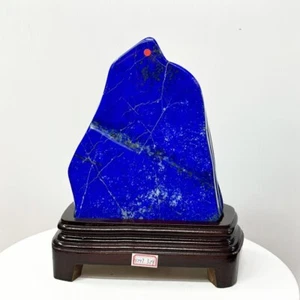 7.03LB Large Natural Lapis lazuli Freeform Crystal Mineral Specimen + Stand - Picture 1 of 7
