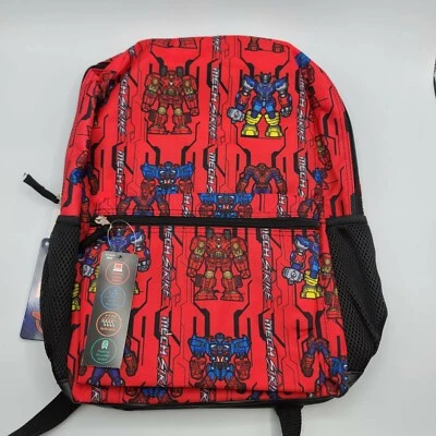 Marvel Avengers Mech Strike Backpack 17" Spider-Man Red Book Bag School Tote - Image 1 of 4
