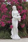 Dinova Grace White Polymarble Garden Ornament Statue Lawn Decor