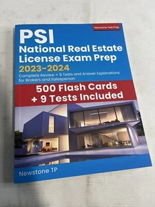 PSI National Real Estate License Exam Prep 2023-2024 Newstone - Picture 1 of 2