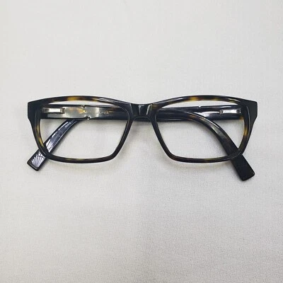 Armação de óculos de plástico marrom Nautica N8057 tamanho 53 dobradiças de mola - Imagem 1 de 4