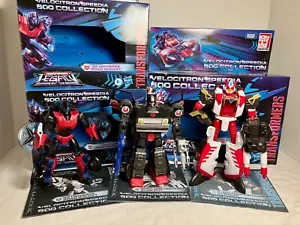 Transformers Legacy Velocitron Speedia 500 Road Rocket, Burn Out, & Override - Picture 1 of 8