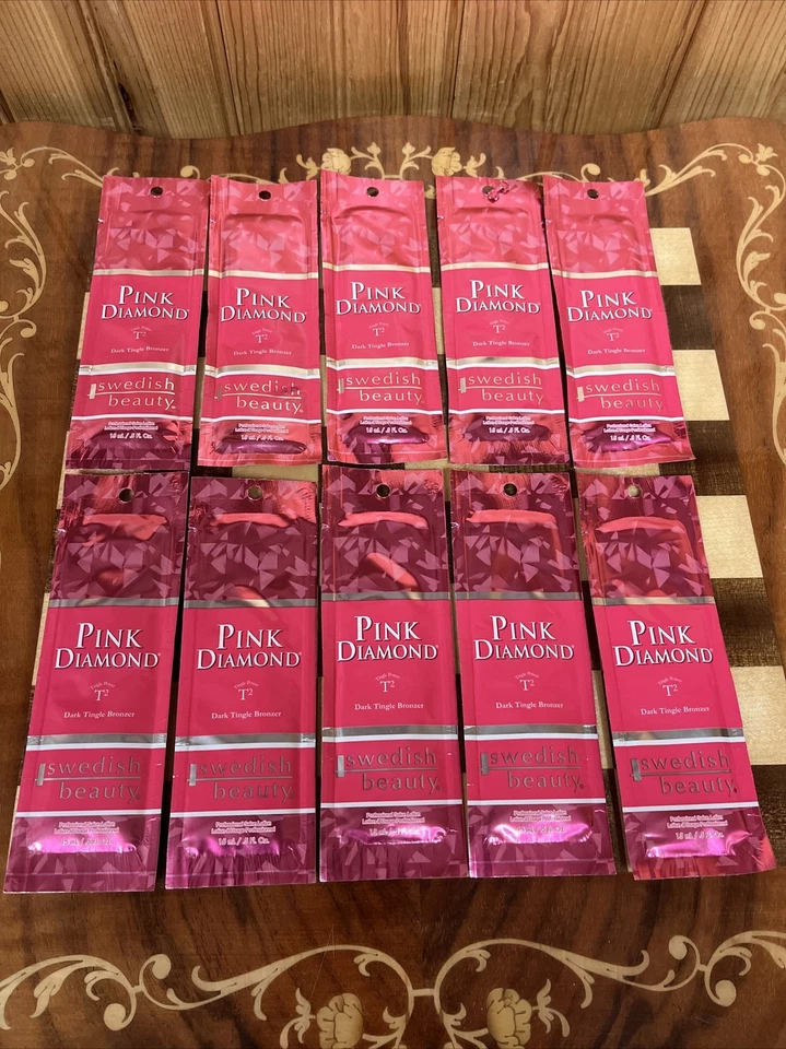 Bronceador Swedish Beauty Pink Diamond T2 Dark Tingle (10) paquetes loción bronceadora Foto 1 de 1