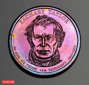 2009-P UNC MONSTER GETÖNT ZACHARY TAYLOR PRÄSIDENTENDOLLAR TÖNE555 - Bild 1 von 2