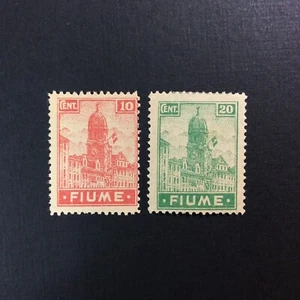 Estampillas Broadview Fiume #30 y #32.  MOGH F. CV$135 - Imagen 1 de 2
