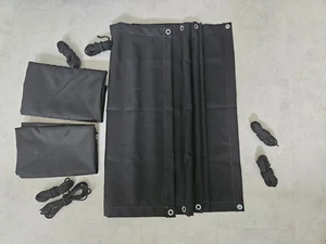 3 x Pantalla de Privacidad Balcón IKEA Dyning Negra 250cm x 80cm 803.380.12 - Usada - Imagen 1 de 5