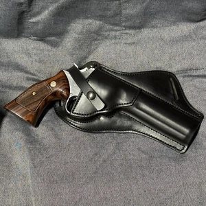 Smith & Wesson 686  CROSS DRAW L Frame Holster  Magnum Revolver (READ LEAD TIME) - Picture 1 of 10