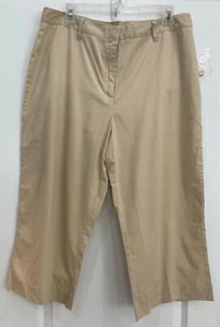 Chadwicks Womens Pants Size 16 Beige Zip Fly Double Hook Closure New 200 - Picture 1 of 8