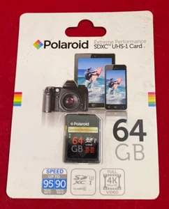 64GB High Speed SD Card U3 UHS-1 Class 10 SDXC Memory Flash Card - Up to 95MB/s - Picture 1 of 2