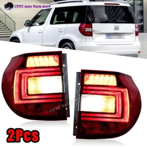 Pair LED TailLight For Skoda Yeti 2014-2017 Turn Signals Tail Lamp Assembly - Picture 1 of 18