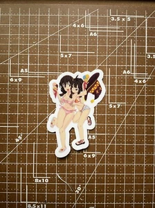 Konosuba Megumin & Yunyun Rebirth For You Dual  Sticker 3”x2.25” - Picture 1 of 1