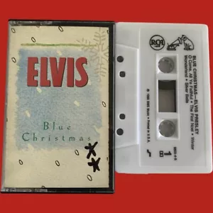 Elvis Blue Christmas cassette. 1989 BMG. Free Shipping! - Foto 1 di 1