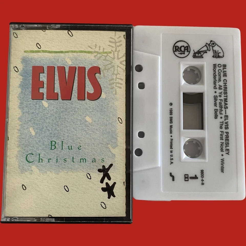 Elvis Blue Christmas cassette. 1989 BMG. Free Shipping! - Image 1 of 1
