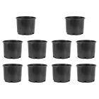 Pots de culture de jardin Pro Cal 3 gallons pépinière en plastique noir, pack de 10
