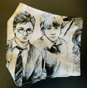 Harry Potter Reusable Washable White Double Layer Filter Pocket Face Mask - Picture 1 of 4