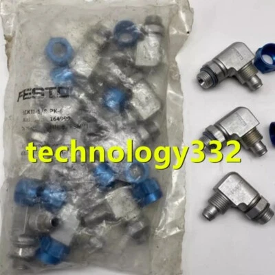 1PC FESTO right Angle piercing plate quick screw connector LCK-1/8-PK-6 4470 #LM - Image 1 of 2