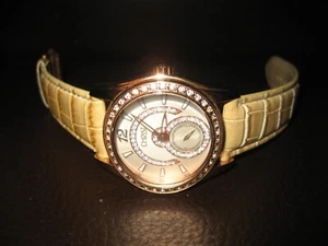 CHRIST Damenuhr Rosévergoldet mit Zirkonia Leder-Band 5ATM UVP*299,- € Neu OVP! - Bild 1 von 17