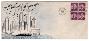 #937 Alfred E. Smith New York NY 1945 FDC Crosby Artist Newton Hand-Painted - Picture 1 of 4