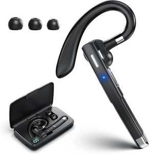 Bluetooth Single Wireless Headset Handsfree Earpiece for Phone, V5.3 in-Ear H... - Picture 1 of 7