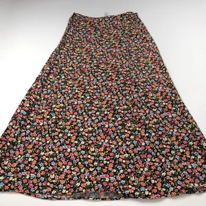 Talbots 6 (Fits 28In) Vintage VTG 100% Rayon Floral Maxi Skirt Pull On PLS READ - Picture 1 of 12