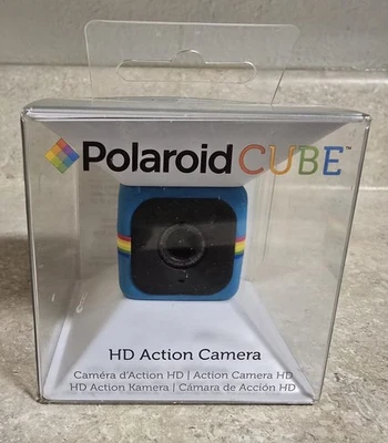 NUEVO Sellado Polaroid Cube HD Cámara de Acción Videocámara Azul POLC3BL Foto 1 de 4