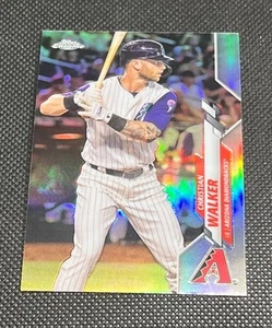 2020 Topps Chrome - Christian Walker #27 Silver Refractor Diamondbacks  - Picture 1 of 2
