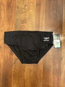 Speedo Mens Endurance Brief - Size 30 - Black - New - Picture 1 of 3