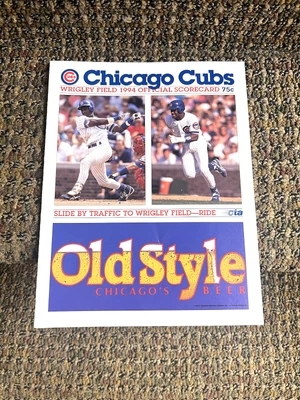 Chicago Cubs 1994 Official Scorecard Vs Colorado Unscored July 4-July 6 1994 - Image 1 of 3