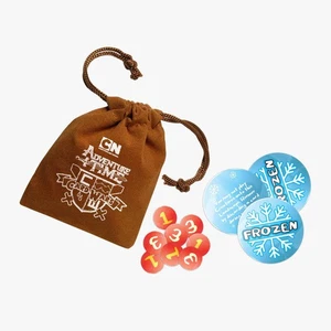 Adventure Time Card Wars: Acrylic HP & Frozen Tokens & Bag - Picture 1 of 5