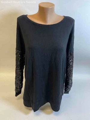 Karen Kane Women's Black Sequined Long Sleeve Top - Size 2X - image 1 of 4