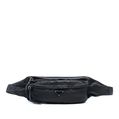 Authenticated Prada Tessuto Black Nylon Fabric Belt Bag - Image 1 of 4