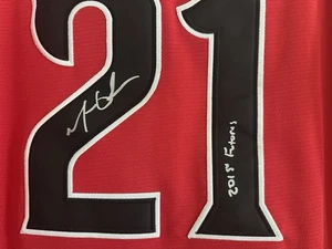 Matt Olson 2015 All Star Futures Jersey COA Signed Atlanta Braves Oakland A's - Picture 1 of 8