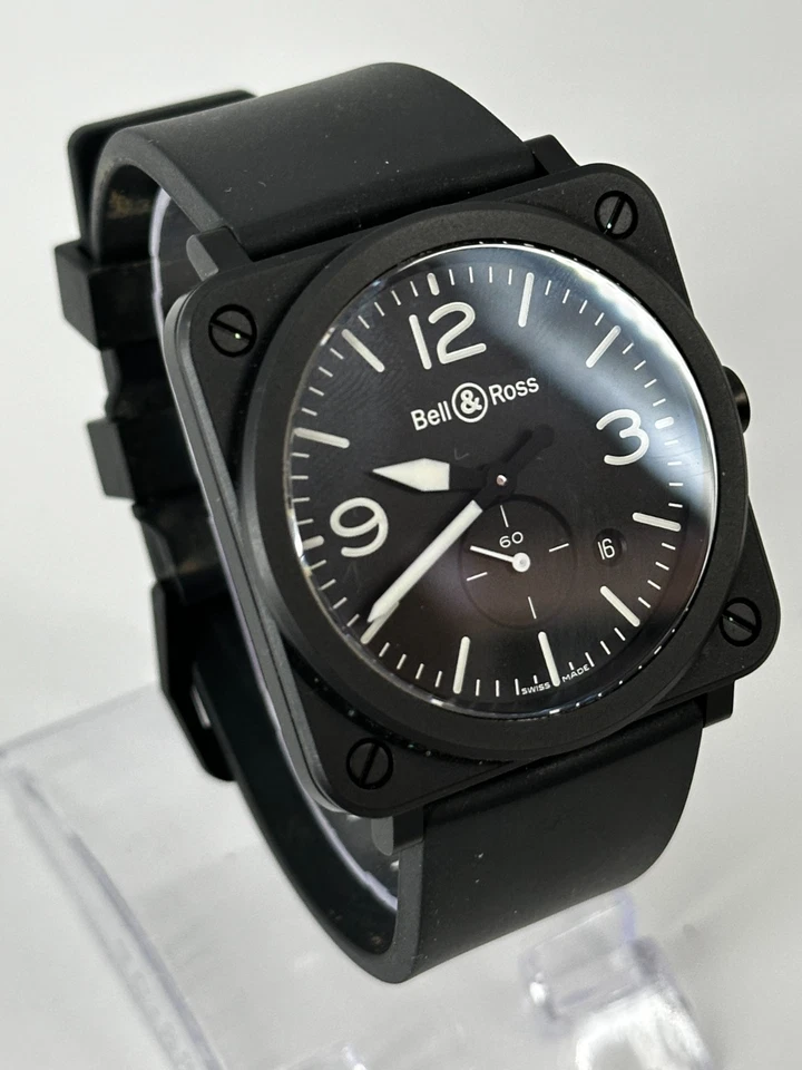 Reloj Pulsera Bell & Ross BRS-64-CMBL Cerámica Negra 39mm Foto 1 de 4