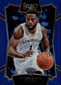 2015-16 Select Concourse Prizms Blue Basketball Card #50 Tyreke Evans /249 